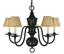  2535 PB - 5-Light Polished Brass Jamestown Dining Chandelier