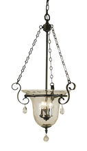 Framburg 2919 MB - 3-Light Mahogany Bronze Carcassonne Foyer Chandelier