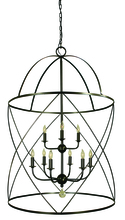 Framburg 4419 MB/PN - 6-Light Mahogany Bronze/Polished Nickel Nantucket Chandelier