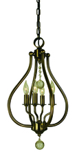  4444 BN - 4-LIGHT BRUSHED NICKEL DEWDROP PENDANT