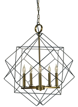  4705 SP/PN - 5-Light Satin Pewter/Polished Nickel Etoile Chandelier