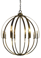  4728 AB - 8-Light Antique Brass Luna Chandelier