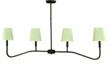  5684 IRON - 4-Light Iron Island Chandlier