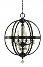  5714 SP - 4-Light Satin Pewter Olivia Dining Chandelier