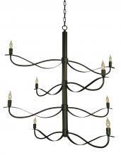 Framburg 5728 IRON - 8-Light Iron Telluride Foyer Chandelier