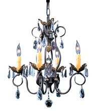  9904 MB - 4-Light Mahogany Bronze Liebestraum Mini Chandelier