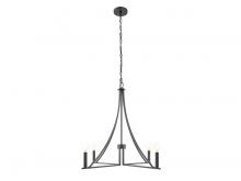  M100141MBK - 4-Light Chandelier in Matte Black