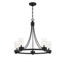  M10018MBK - 5-Light Chandelier in Matte Black