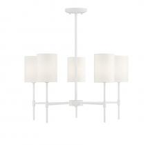  M10067BQW - 5-Light Chandelier in Bisque White