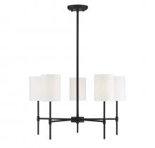  M10067MBK - 5-Light Chandelier in Matte Black