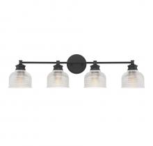  M80036MBK - 4-Light Bathroom Vanity Light in Matte Black