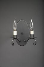  162-DB-LT2 - Wall Sconce 2 Down Curved Arms Dark Brass 2 Candelabra Socket