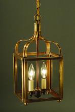 Northeast Lantern 6712-DAB-LT2-CLR - Crown Medium Hanging Dark Antique Brass 2 Candelab