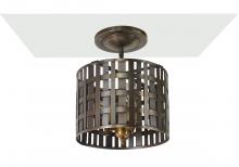  WC975-DB-LT3 - Weave Circle Pendant Dark Brass 3 Candelabra Base Sockets