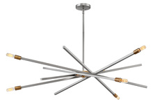  4766BN - Large Adjustable Single Tier Chandelier