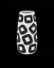  1200-0605 - Pagliacci Black & White Tall Vase