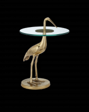  4000-0194 - Crane Brass Accent Table