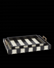  1200-0451 - Arrow Black & White Tray Set o