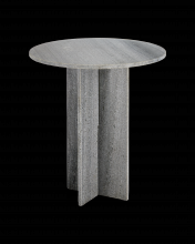  3000-0221 - Harmon Gray Marble Accent Tabl