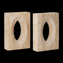  1200-0774 - Demi Travertine Set of 2 Booke