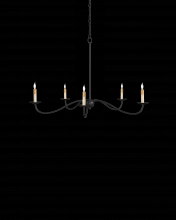  9000-1257 - Saxon Small Black Chandelier