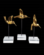  1200-0903 - Gold Hummingbirds set of 3