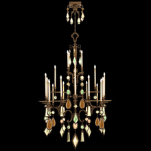  709440-1ST - Encased Gems 53"W Round Chandelier