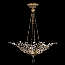  776340ST - Crystal Laurel 35"W Round Pendant